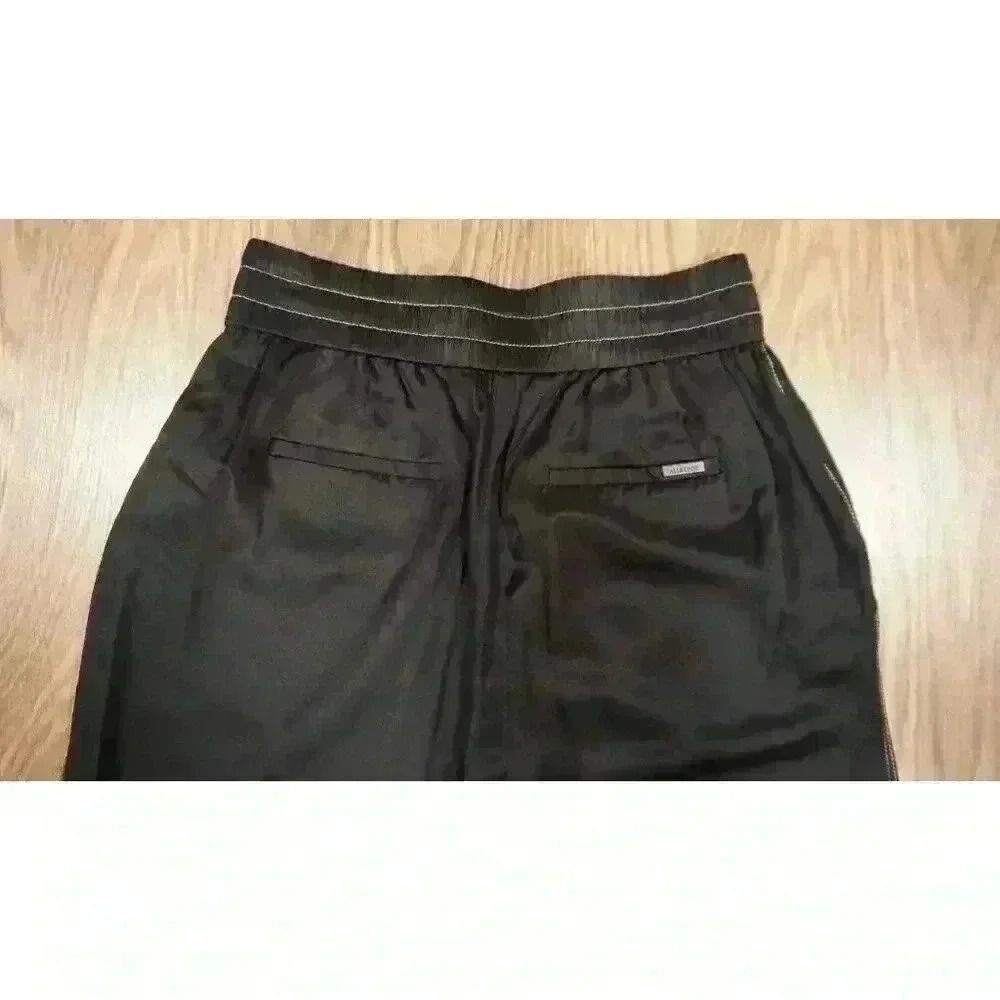 All Saints Women's Charli Silk Blend Trouser Black Pants, Size 2 - Picture 10 of 13